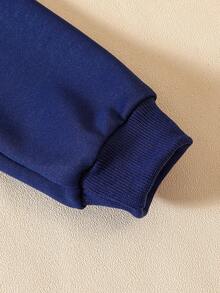 1 Stück lässiger, weiter Jungen Sweatshirt mit Rundhalsausschnitt, Größe 23, Muster Muster, geeignet für modische Bekleidung im Herbst und Winter