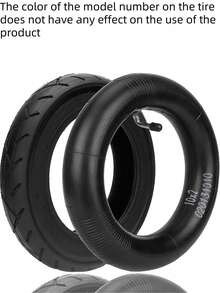 GLDYTIMES 10 Inch 10X2/54-152 Ruột xe, Ruột xe thay thế 10x2.0/2.125 cho xe điện Ninebot D40X F25 F30 Gotrax G4 Turboant X7 Hiboy S2 Pro Max, lốp xe điện tự cân bằng thông minh 10" - màu đen - Xem 10