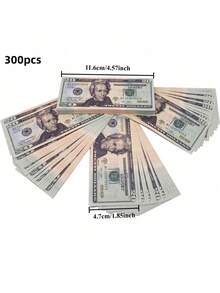 100 Pieces/Set Of Prop Coins, Realistic $20 Replicas, Suitable For Movie And Video Shooting, Board Games, Magic, Birthday And Wedding Party Decoration Atmosphere, Party Game Event Props, Ideal Gifts For Halloween And Thanksgiving Holidays - Multicolor - View 10