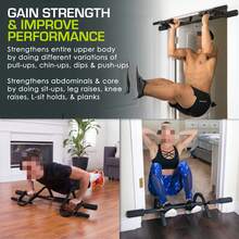 Wall-Mounted Pull-Up/Chin-Up Bar, Heavy Duty 300 Lb.Capacity - Pegangan Ganda - View 2