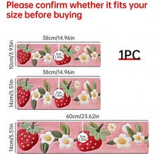 1pc/90pcs Strawberry And Floral Patterns Printed Faucet, Water-Absorbing Drying Mat, Retro Coffee Water-Absorbing Quick-Drying Mat, Rubber-Based Toilet And Kitchen Countertop Faucet Water-Absorbing Drying Mat, Suitable For Faucets Used In Offices, Commercial Farms And Homes, Decorative Store Kitchen Decorations - ZLTD-261 - View 14