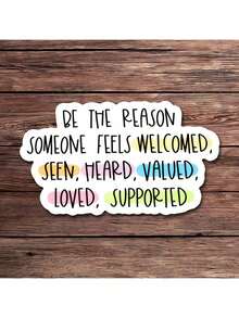 1 PIEZA Pegatina "Sé la razón" - Calcomanía de vinilo inspiradora para portátiles, botellas de agua y diarios | Regalo de afirmación positiva para amigos y familiares | Cita motivacional de apoyo y cuidado