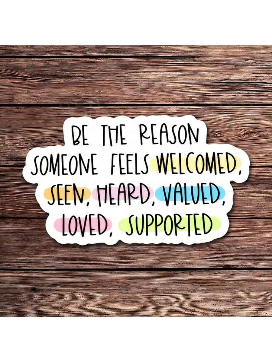 1 PIEZA Pegatina "Sé la razón" - Calcomanía de vinilo inspiradora para portátiles, botellas de agua y diarios | Regalo de afirmación positiva para amigos y familiares | Cita motivacional de apoyo y cuidado