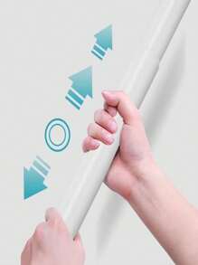 1pc Adjustable Stainless Steel Closet Rod, Expandable Bathroom Towel Bar, Clothing Rack, Curtain Rod, Wardrobe Hanging Rod, Retractable Shower Curtain Rod, Balcony Pole - No Drilling Required, Fits Curtains, Doors And Clothingbedroom - Multicolor - View 5