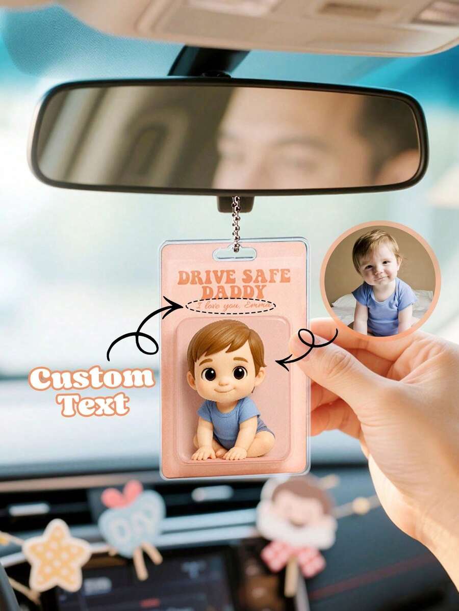 Custom Packaged Exquisite Figurine, 2D Keychain (3D Style), Toy Box Style. Artistic Gift, Customized Gift, Personalized Car Decor. Ideal Gift For Mom, Family, Friends, Parents, Grandparents, Boys, Daughters, Her, Him, Halloween, Thanksgiving, Christmas, Bedroom, Women, Girls, Wedding, Birthday, Game Room And More. - Comme indiqué - View 1