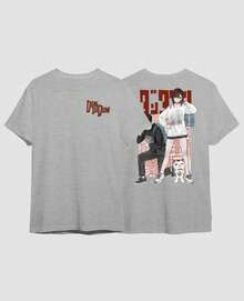 Camiseta Unissex Momo E Seu Melhor Amigo Okarunn Do Anime Dann Da Dann Serie De Mangá - Cinza - Visão 3