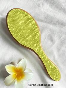 1件个性化女士时尚亚克力闪光大理石纹理名字定制发梳，独特的伴娘礼物，定制伴娘发饰，圣诞节美容配饰，少女时代 - 彩色 - 查看 22