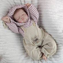 1pc 18 Inch Lifelike Simulation Doll Hand Drawn Hair Half Glue Reborn Dolls Playing House Accompanying Toys Birthday Present - Multicolor - View 9