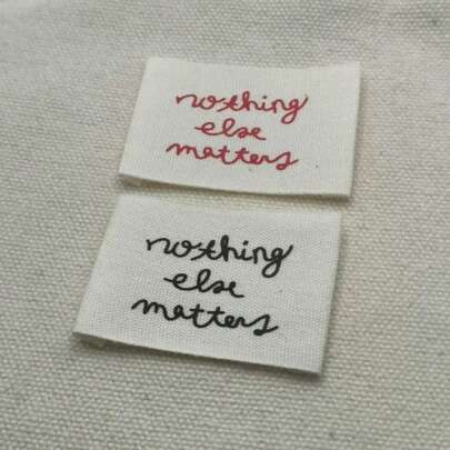 Kumaş Etiketler - Kendin Yap Giysi Etiketleri, Giyim Etiketleri, Yıkanabilir Tekstil Etiketleri, Giysiler, Bebek Kıyafetleri ve El Sanatları İçin Uygundur