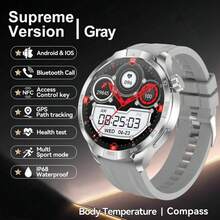 2025新款男士运动健身智能手表GT5 Max，1.85英寸AMOLED全触控彩色屏幕，GPS运动轨迹，合金表壳，指南针，多种运动模式，健身追踪手表，无线通话，语音助手，410mAh电池，音乐控制，NFC近场通信，睡眠监测，女士智能手表，GT4智能手表升级版，兼容安卓系统，理想的礼物，生日礼物，父亲节礼物，母亲节礼物。