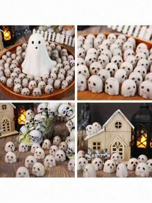 10/20 件树脂鬼魂万圣节装饰品，微型鬼魂雕像，适用于花盆、家居、花园、DIY 工艺品、桌面装饰和派对礼品