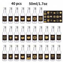 40/20/10/2pcs Mini Liquor Bottle, Plastic Alcohol Bottles.Small Size,More Convenient To Carry,Vibrant And Modern,For Restaurants,Cafes,Weddings,Gatherings,Outdoor,Sports.Camping Drink Bottles For Supplies.