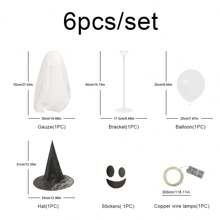 Large Halloween Ghost Decor For Desk, Party, Celebration Night, Cute But Scary Little Monster