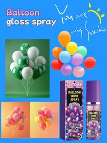 Balloon Shiny Spray, Enhances Balloon Surface Shine, Anti-Oxidation, Long-Lasting Gloss, Spray, Holiday Supplies, Balloon Accessories, Celebration Events, Weddings, Birthdays, Proposals, Parties, Farewells, Anniversaries - Multicolor - View 3