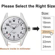 Correa de Reloj de Nylon Ajustable de 18mm, Correa Deportiva de Liberación Rápida (Negra) - ciruela madura - Ver 5