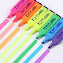 Shuttle Art Pastel Highlighters, 8 Assorted Macaron Colors Highlighter Pens, Chisel Tip Dry-Quickly  Highlighter Markers For Adults In The Home School Office