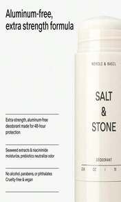 SALT &Amp; STONE Aluminum Free Deodorant | Extra Strength 48 Hour Protection For Women &Amp; Men | Made With Seaweed Extracts, Shea Butter &Amp; Prebiotics (Neroli &Amp; Basil) - 顏色D - 查看 5