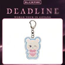 Black-Pink/Kpop Keychain, Rabbit Keychain Pendant, Party Favors, Bag Charm, Denim Keyring, Water Bottle Charm, Home Decor, Cute Animal Keychain, Surprise Gift For Friends, Birthday Gift, Christmas Gift, Party Favors - Multicolor - View 5