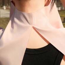 1 件无缝多透气防晒面罩防紫外线薄面纱遮阳面罩颈部保护一体式面罩