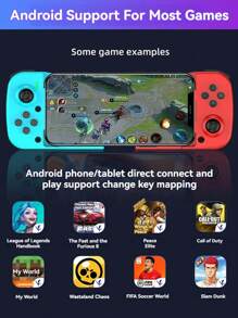 1pc Stretchable Mobile Game Controller Compatible With Apple/Android/Computer/Switch/PS3/4 External Mobile Games And Chicken Simulator/Wuhan Game Hall Retractable Wireless Handheld King Of Glory/Chicken Eating Game Console