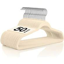 Percha de terciopelo ABUELA TIBURÓN ABUELA TIBURÓN, percha ahorradora de espacio con dos muescas antideslizantes y gancho de 360° para tirantes, abrigos, chaquetas y trajes