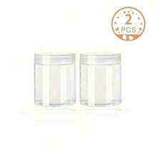 1/2/3/5/6 Packung 120ml klare Plastikdosen mit Deckeln, Weithaltige nachfüllbare Aufbewahrungsbehälter, leere runde Behälter für Süßigkeiten, Perlen, Lotion, Schleim Herstellung und Lebensmittelaufbewahrung