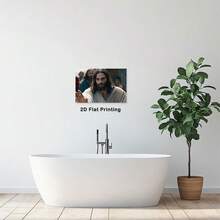 1pc 30*40cm(12x16inch) Canvas Print Modern Art Framed Painting Prayerful Peace Inspirational Poster Modern Elegant Canvas Painting Art Perfect Living Room Bedroom And Office Any Occasion Ideal Decorations.Stretched And Framed Ready To Hang.