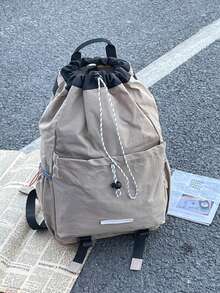 Backpack For Boys, Fashion Minimalist New Patchwork Design For Elementary, Middle, High School Students, College, Hiking, Travel Rucksack Large Capacity Bag - Multicolor - View 15