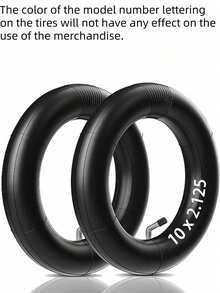 GLDYTIMES 10 Inch 10X2/54-152 Ruột xe, Ruột xe thay thế 10x2.0/2.125 cho xe điện Ninebot D40X F25 F30 Gotrax G4 Turboant X7 Hiboy S2 Pro Max, lốp xe điện tự cân bằng thông minh 10" - màu đen - Xem 11
