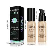 Long-Lasting Oil-Control Foundation Cream – Full Coverage, Hydrating Formula For Smooth, Even Skin Tone, Smudge-Proof And Sweat-Resistant, Ideal For Daily Wear, Weddings, And Special Events