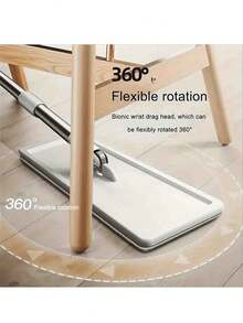 1 طقم، طقم إناء ومسح منزلي، يحتوي على قطعتين من قماش المسح، مسح مسطح بدون استخدام اليدين، مسح إزالة الغبار مع إناء، تنظيف جاف ورطب، مسح لأرضيات البلاط والرخام والخشب، مستلزمات تنظيف، أداة تنظيف، هدية عيد الميلاد