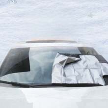 1pc Car Winter Windshield Protector, Automotive Glass Exterior Protection Cover, Snow Sunshade, Frost Ice Shield, Foldable Car Sunshade