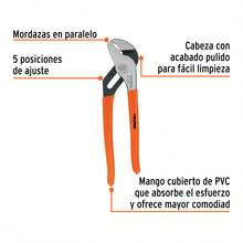 KIT 2 PZ-Pinza de extensión 8' mango de PVC, Truper - Naranja - Ver 2