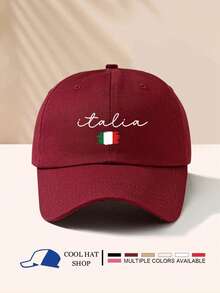 1pc Italia Italy Flag Print Sun Hat, Casual Adjustable Visor Hat, Fashion Versatile Sunscreen Gift For Family, Vacation - Baseball Cap - View 17