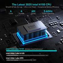 Laptop 2025, Laptops Computer For Business Student, Quad-Core N150 (Up To 3.6GHz, Beat N-95/N97/N100), 16GB DDR4 512GB SSD, 15.6" FHD IPS TÜV Screen, Type-C Fast Charge, USB 3.2