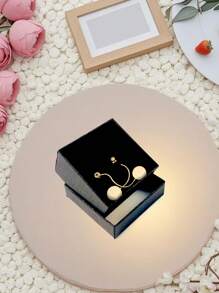 12 piezas Caja para aretes, Caja para aretes de botón y anillos, Caja de papel en stock para exhibición de joyas, Accesorios y caja de empaque de joyas para organización y almacenamiento de mujeres, Esenciales de viaje, Regreso a la escuela, Almacenamiento de dormitorio, Decoración de otoño