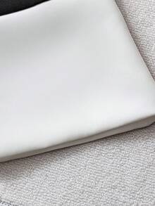 Damen elegante Kontrast-Jacke in Schwarz & Weiß mit Kragen und Kurzarm, geeignet für alle Jahreszeiten