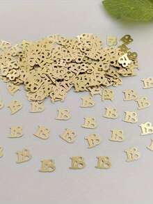 400pcs Paper Confetti, Anniversary Celebration Decor, Suitable For 18th Anniversary, Birthday Table Decor, Etc. - 18 Years Old - View 5