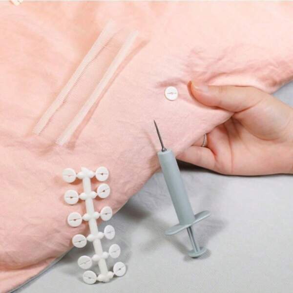 Soft Silicone Quilt Fastener, Needle-Free, Seamless Bedsheet Anti-Slip Clips, Duvet Cover Fixator