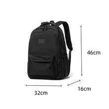 Large Capacity Waterproof Laptop Backpack For Women - Lightweight Nylon College Bookbag With Multiple Pockets, Comfortable Daypack For Work & Travel (Black) - Black - View 6