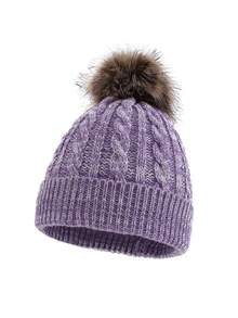 Children's Warm Knit Hat, Thick Windproof Ear Ion Beanie For Boys And Girls In Autumn/Winter