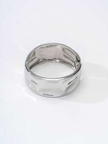 Joias europeias e americanas transfronteiriças - Conjunto de pulseiras assimétricas onduladas e lisas, únicas e versáteis