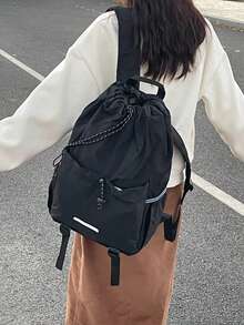 Backpack For Boys, Fashion Minimalist New Patchwork Design For Elementary, Middle, High School Students, College, Hiking, Travel Rucksack Large Capacity Bag - Multicolor - View 5