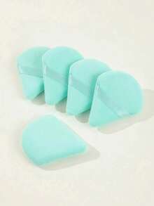 Éponge de maquillage triangulaire verte turquoise réutilisable, outil de maquillage polyvalent pour fond de teint, crème, BB crème, écran solaire, coussin et blush - alternative parfaite aux pinceaux de maquillage, libère vos mains, cadeau de Noël idéal, maquillage, pas cher, décoration de chambre, coiffeuse, voyage, chambre à coucher, accessoires de maquillage, tampon, mélangeur de maquillage, tampon de poudre, éponge de maquillage