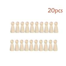 5/10/15/20 件 35 毫米未完成木制娃娃身体 - 成人 DIY 绘画工艺套装 - 35MM - 查看 13