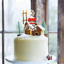 1pc/3pcs/6pcs Acrylic Merry Christmas HOHOHO Milu Deer Cake Topper For Christmas Party Cake Decoration Supplies Christmas Christmas Decorations Christmas Pajamas Christmas Gifts Christmas Decor - Multicolor - View 4