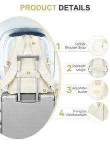 轻质防水尼龙面料防盗行李带设计个人女士背包书包书包休闲背包旅行背包适合女性和女孩大学生高中生，非常适合徒步旅行露营商务旅行度假假期大学户外礼物送给妈妈爸爸女儿朋友，开学第一天，大学背包