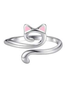 Cute Cat Themed Crochet Hook Set, Adjustable Crochet Tension Ring, All Season Knitting&Crochet Supplies, Open-Ended Crochet Hook, Adjustable Crochet Tension Ring,Ring Beginner Knitting Crochet Gift - Multicolor - View 8