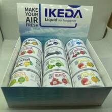 Odświeżacz powietrza do samochodu: Płynny pojemnik o smaku ananasa | Usuwa nieprzyjemne zapachy | Odświeżacz powietrza | Długotrwały zapach | Środek do usuwania dymu | Nadaje się do samochodu i domu | 60 gramów | 1 pojemnik