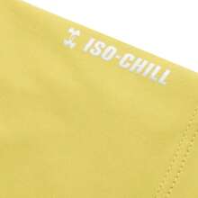 Under Armour Men's UA LAUNCH ELITE SHORTSLEEVE Short Sleeve Casual Top, Round Neck Minimalist T-Shirt 1389802-729 - Green Light Yellow - View 8